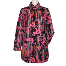 DESIGUAL trench coat graffiti