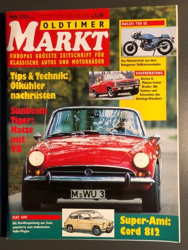 Oldtimer markt 1993 sunbeam - 2/1993,