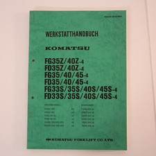 Komatsu FG33 FD33 FG35 FD35 FG40 FD40 FG45 FD45 Gabelstapler Werkstatthandbuch