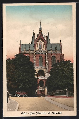 Erfurt dom westseite mit - dom,