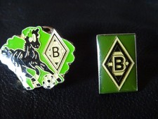 Borussia Mönchengladbach Vintage 2 St. Pin Anstecker emailliert Fohlen