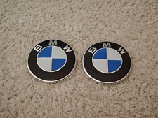 2x 82mm Emblem Für BMW Motorhaube Heckklappe Blau Weiß Plakette Logo Abzeichen