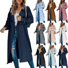 Damen langer trenchcoat coat - langer,