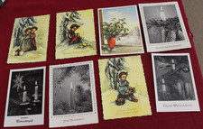 antike Weihnachtskarten Weihnachten wellen Rand (32)