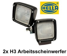 2x Hella Arbeitsscheinwerfer Ultra Beam Standard FF 12V H3 schwenkbar Nahfeld