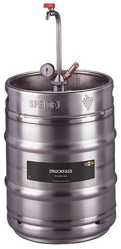 Edelstahl druckfass 50l - 50l, von