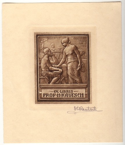 Heinrich kautsch exlibris - heinrich,