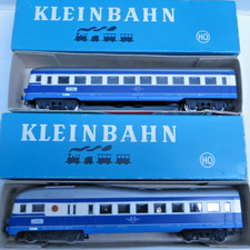 KLEINBAHN 5045 H0 Schnelltriebwagen Blauer Blitz mit Anhänger in OVP