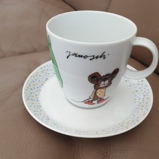 JANOSCH  KINDERGESCHIRR von  THOMAS  PORZELLAN/ 2 TEILEN / TASSE MIT UNTERTASSE 