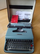 Olivetti Lettera22 Schreibmaschine u Orig. Tasche Deutsche Anleitung Made Italy