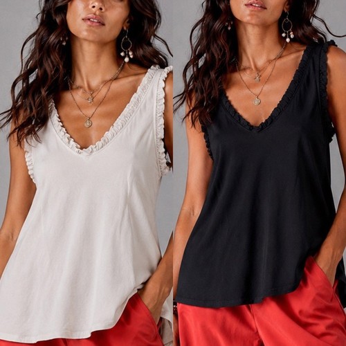 Damen top rüschen - rüschen, bluse