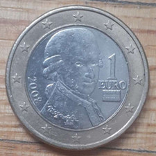 VERY RARE 1 EURO MOZART
