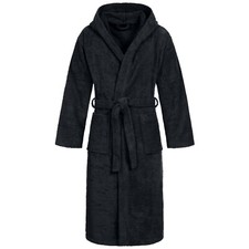 Kapuzen Bademantel UNISEX Saunamantel Morgenmantel 100% Baumwolle Damen Herren