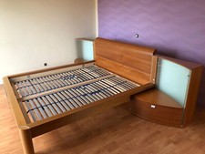 Loddenkemper Doppelbett inkl. Nachtkonsolen, Beleuchtung und Lattenrost