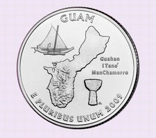 QUARTER  DOLLAR  GUAM  2009  D