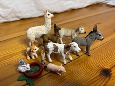 9 Schleich Tier Bauernhof Set