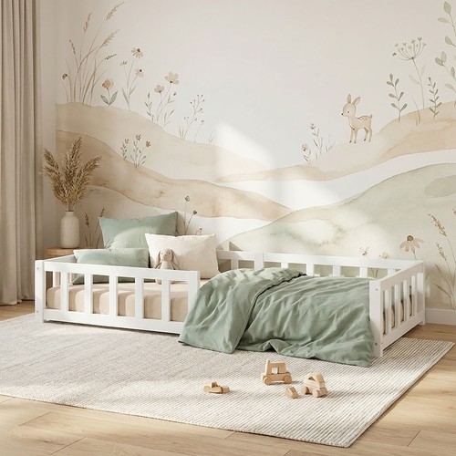 Kinderbett 90x200 bodenbett - 90x200,