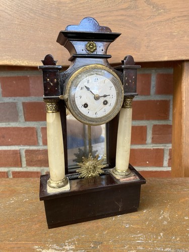 Antike kaminuhr biedermeier - antike,