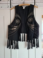 H&M Weste Jacke Damen schwarz