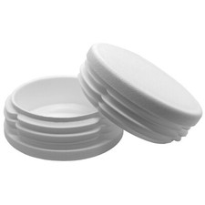 Lamellenstopfen Weiß Rund
