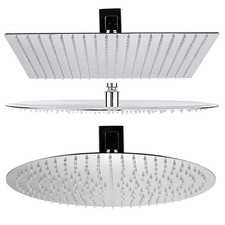 Kopfbrause Regendusche Regenbrause Brausekopf Duschbrause Edelstahl poliert 1/2"