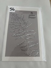 Trauerkarte mit Umschlag " In stiller Trauer " Beileidskarte  / PKNr.1 -56
