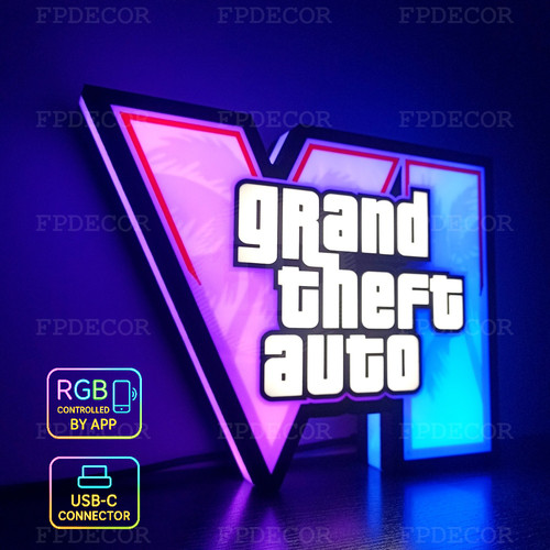 Grand theft auto rgb - vi, led