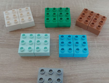 LEGO DUPLO GRUNDSTEINE STEINE 2 x 3 NOPPEN 6er AUSWAHL WEISS ROT GELB 87084 NEU