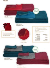 Decke Schurwolldecke Kuscheldecke Oslo  100% dt. Schurwolle Steinbeck