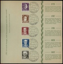 SBZ Nr. 234-238 gestempelt