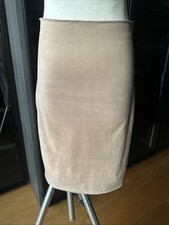 WOLFORD Rock Skirt Wild Leder Imitat, Farbe Beige,  S 38