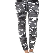 Damen ARMEE Hose GUMMIBUND