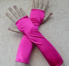 Armstulpen Satin Armstulpen für festliche Anlässe Farben zur Auswahl Party