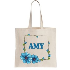 AMY Damen personalisierte Einkaufstasche Beuteltasche ändern NAME Shopper Geschenk Geburtstag