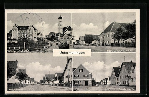Untermeitingen ansichtskarte - untermeitingen,,