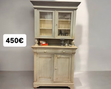 Antik Shabby Chic Landhaus Buffet Wohnzimmerschrank 125x238x52cm