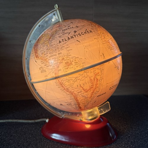 Vintage leuchtglobus 1960 - um, |