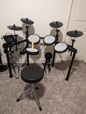 Donner DED-200X E-Drum mit Dual-Zone Snare Hocker Kopfhörer Melodics-Unterricht