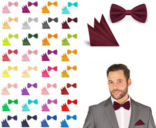 Fliege + Einstecktuch SET hochwertig Hochzeit Busniess Herren Binder Schleife