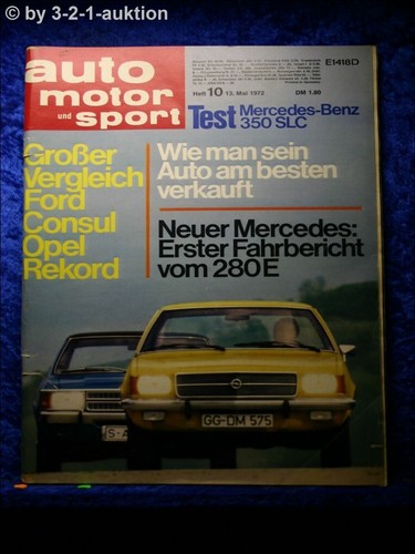 Ams auto motor sport - 10/72, *