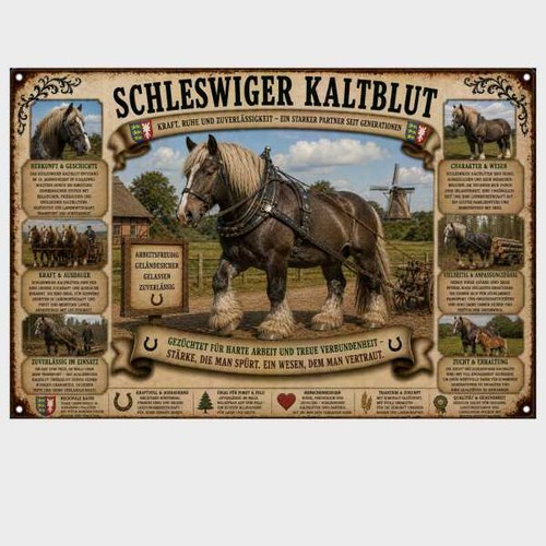 Blechschild schleswiger - blechschild,