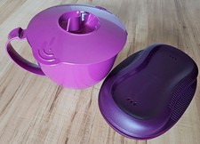 Tupperware Microplus 1,0L Kanne und Omelett-Meister lila Mikrowelle Garen etc.