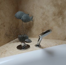 1 Musterstück Travertin Light