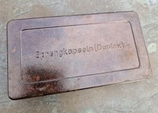 Zünderdose Wehrmacht Duplex Sprengkapseln Munitionskiste Bakelit