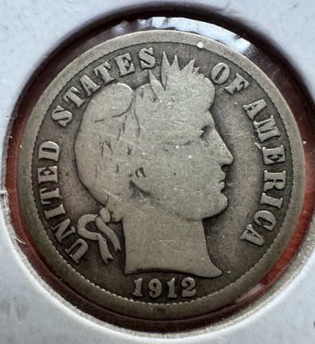 Usa one dime 1912 barber - usa,