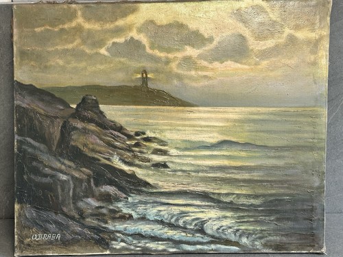 Antikes maritimes gemälde - antikes,