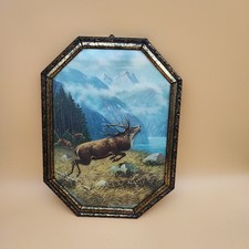 Bild mit Hirsch und Reh mit