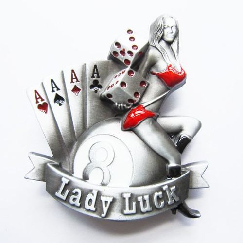 Lady luck gürtelschnalle - luck, usa