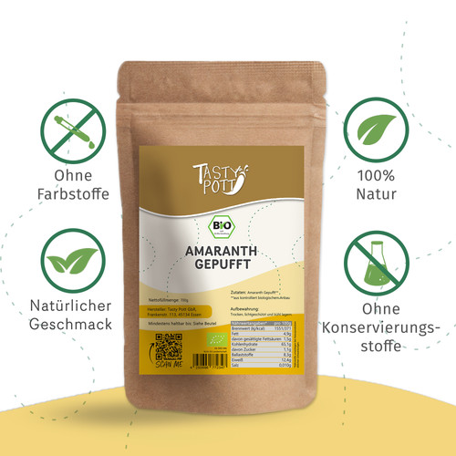 Tasty pott bio - bio, amaranth