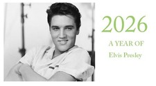 Elvis Presley 2026 Tischkalender im Querformat